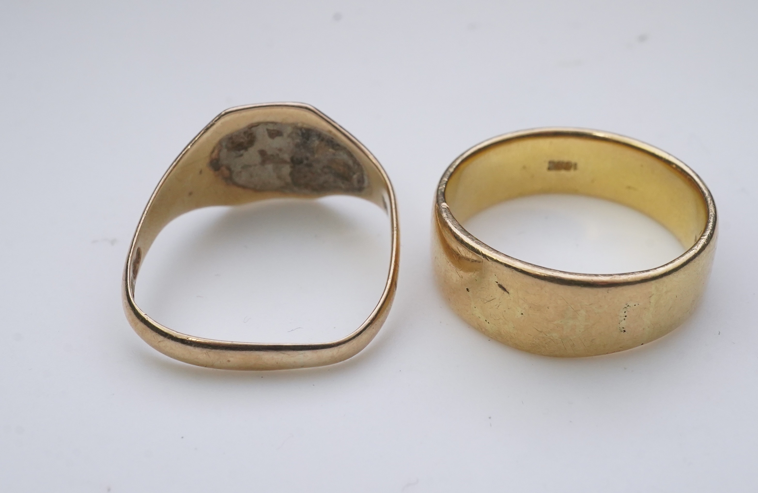 Two gold rings